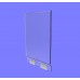 FixtureDisplays® Frame, Sign Holder Clear Ghost Acrylic Detachable 11460-2